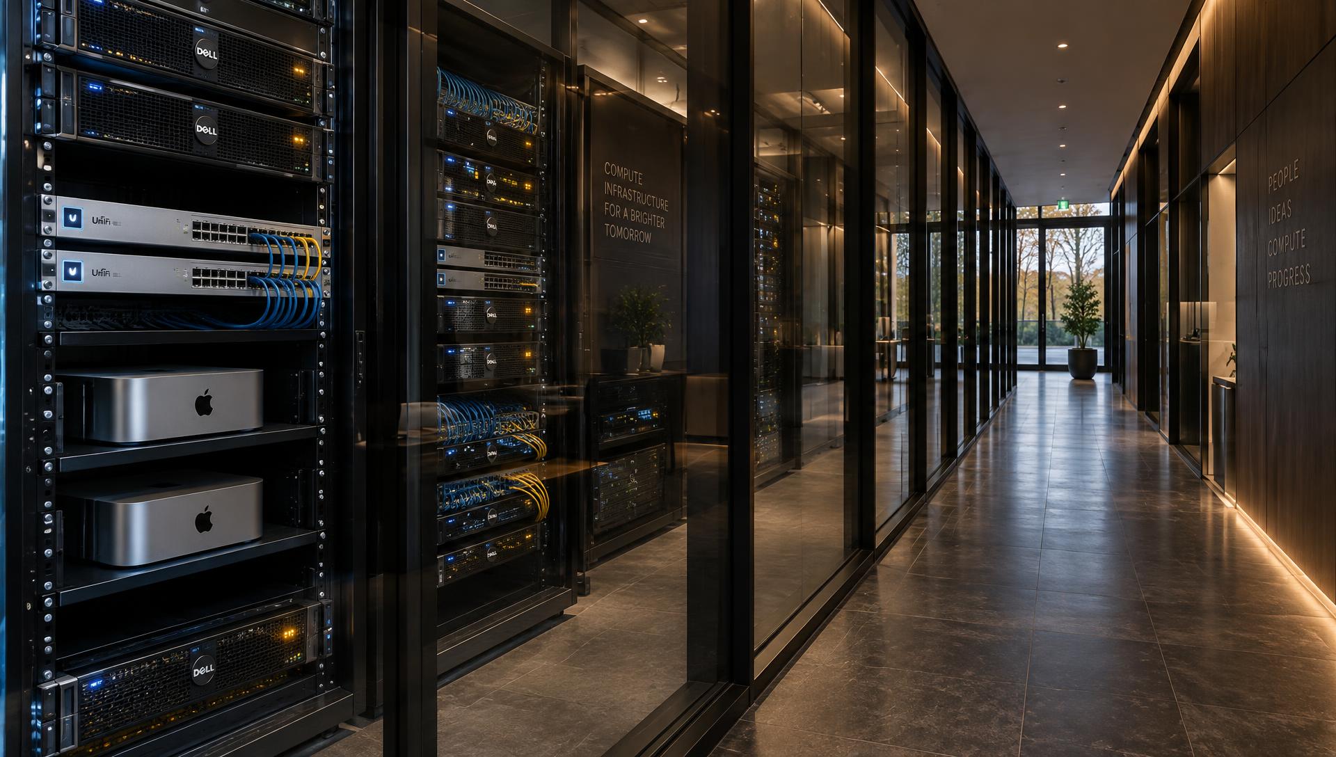 Precision compute and networking infrastructure inside a private facility